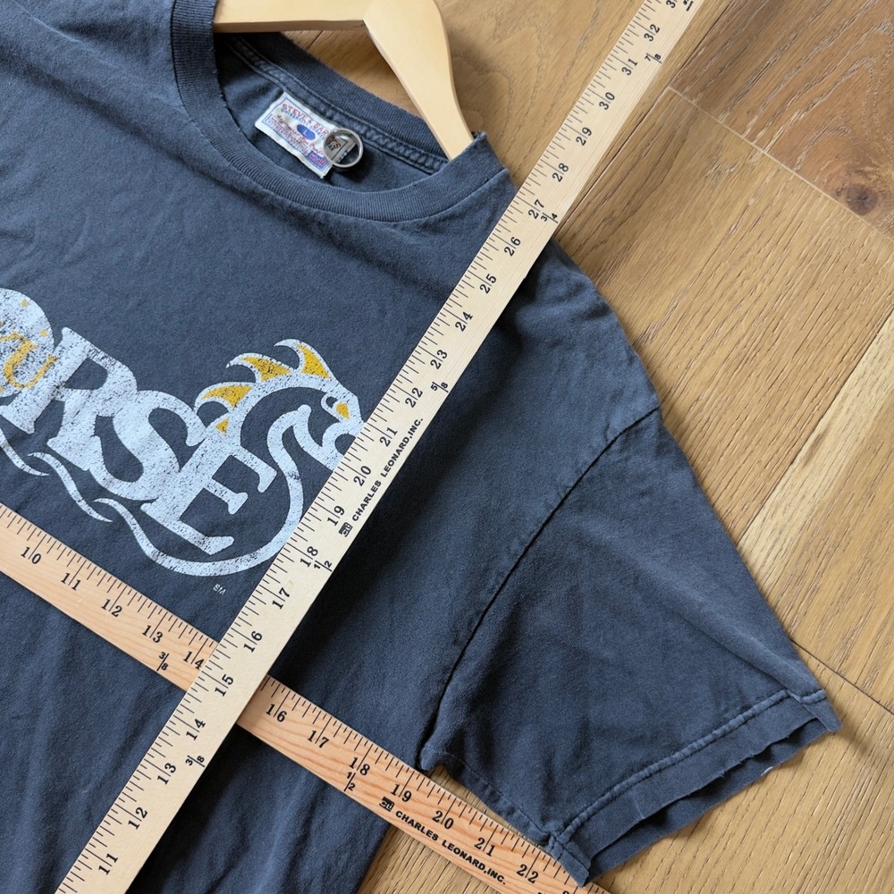 Mens Steve & Barrys T-Shirt Large Faded Black NKU Norse Dragon Graphic T-Shirt - Picture 4 of 6